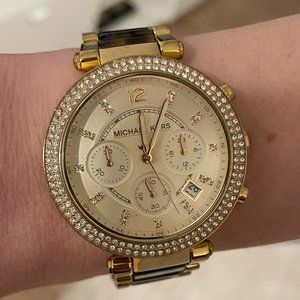 Michael Kors Tortoise/Gold 39mm Watch